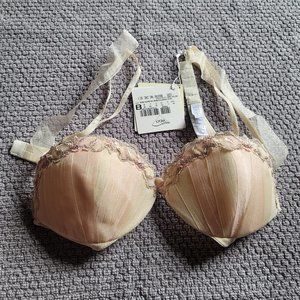 La Perla Tan/Pink Bra Size 34B